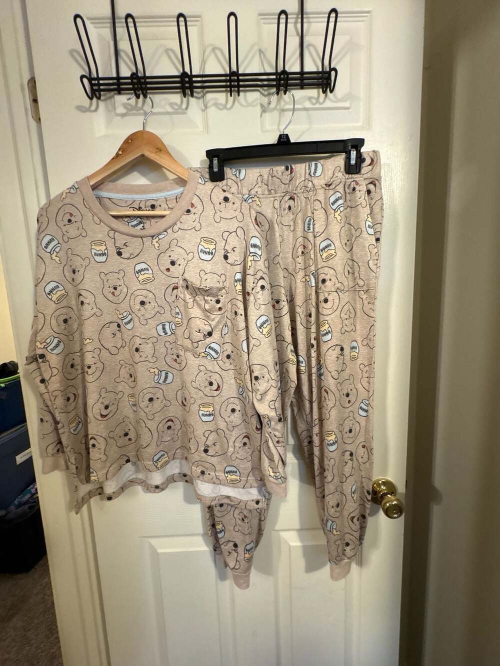 Disney Winnie The Pooh Pajama Set Size M 8-10